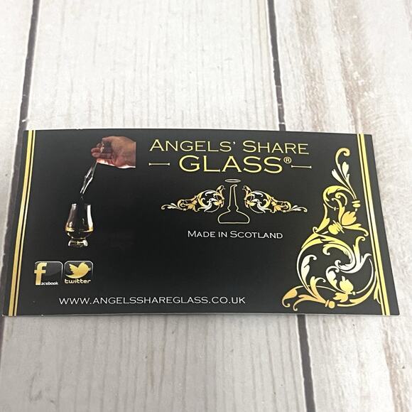 Angels' Share Glass Whiskey Water Dropper 8" New in Box Made in Scotland - Picture 7 of 8